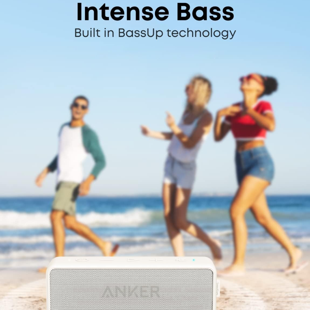 Anker Soundcore 2 Portable Bluetooth Speaker with 12W Stereo Sound, BassUp, IPX7 Waterproof, 24-Hour Playtime, Speaker for Home, Outdoors, Travel