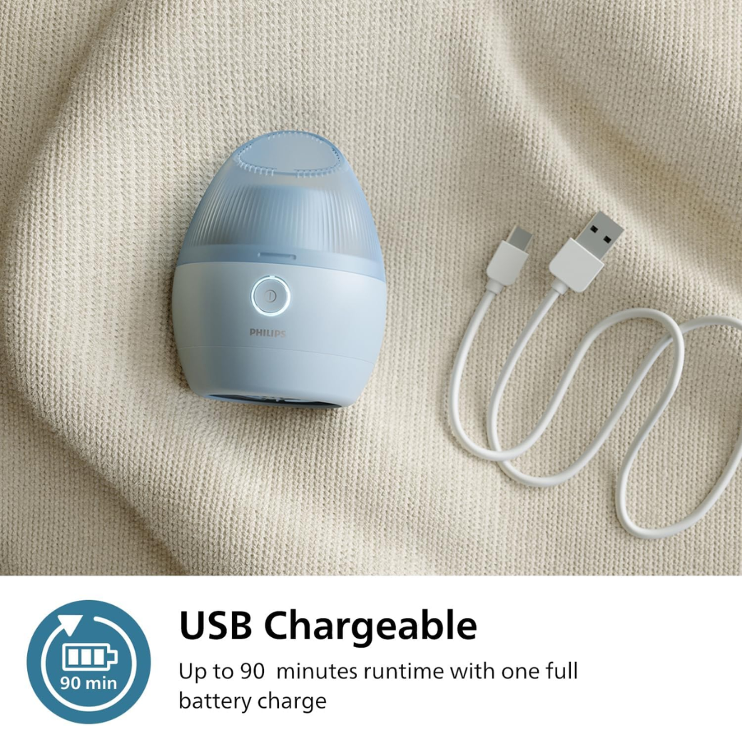 Philips 1000 Series Fabric Shaver – Rechargeable Lint Remover for All Fabrics