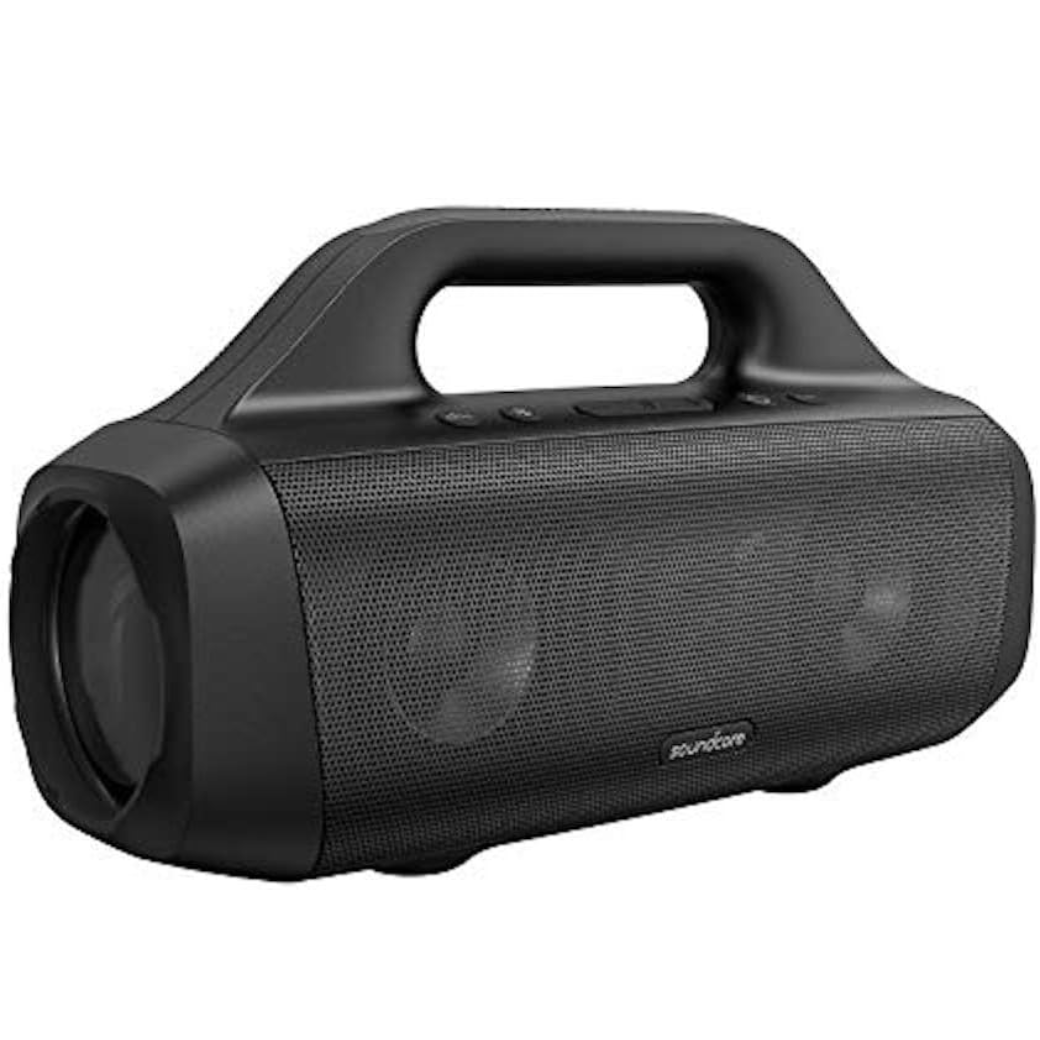 soundcore Anker Motion Boom Portable Bluetooth Speaker with Titanium Drivers, BassUp Technology, IPX7 Waterproof, 24H Playtime, App, Bluetooth 5.0, for Home, Party, Outdoors