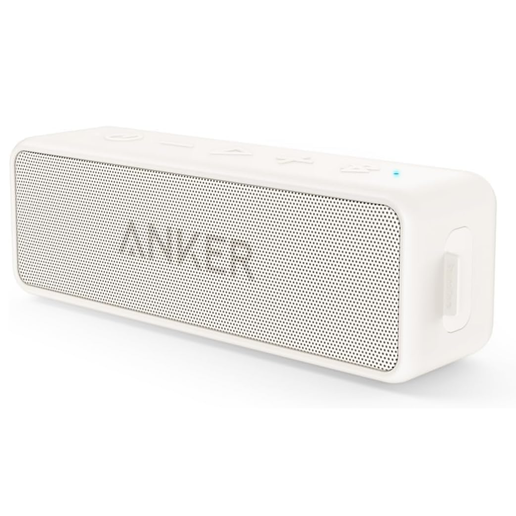 Anker Soundcore 2 Portable Bluetooth Speaker with 12W Stereo Sound, BassUp, IPX7 Waterproof, 24-Hour Playtime, Speaker for Home, Outdoors, Travel